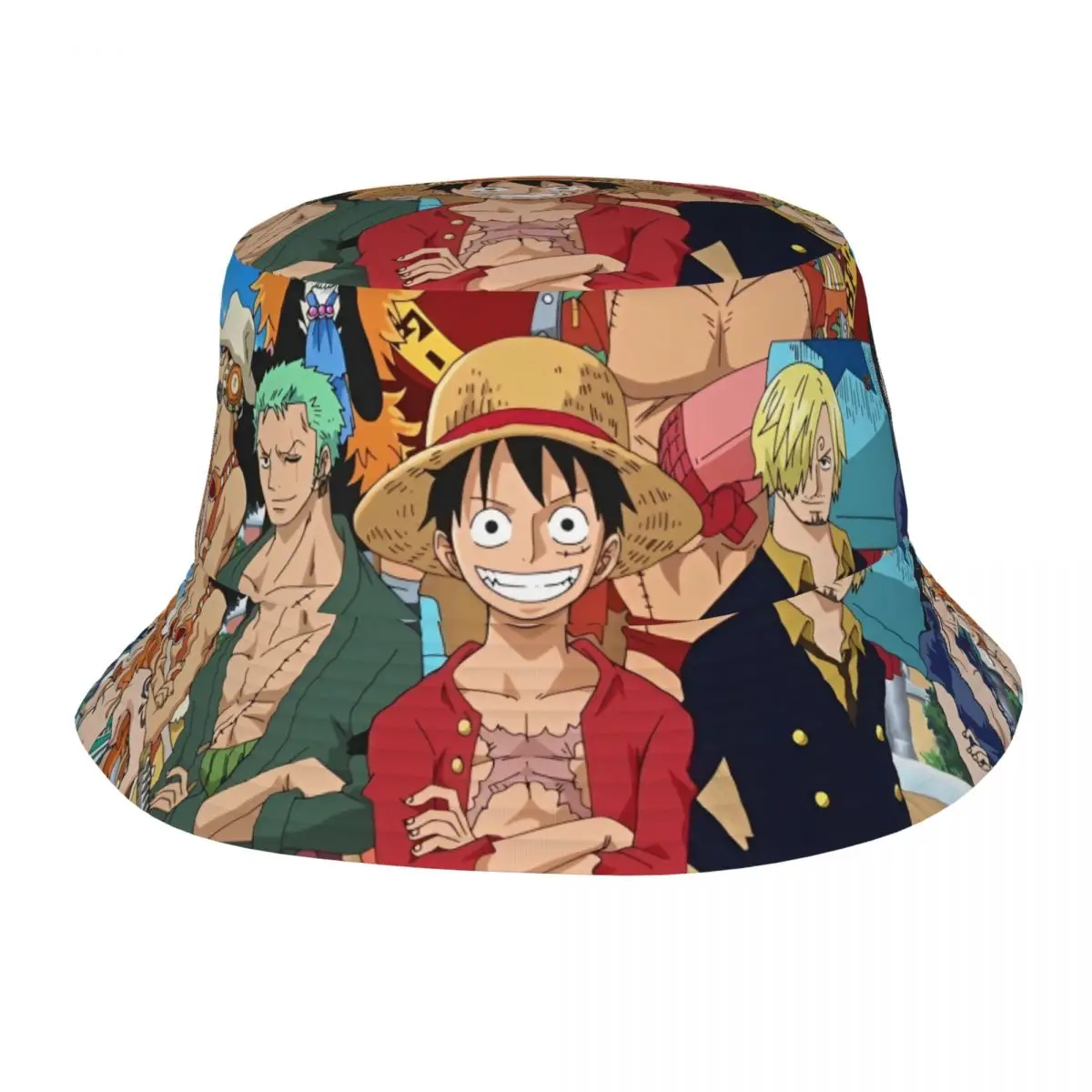 Street One Piece Bucket Hat Women Lightweight Camping Cartoon Fishing Hats Summer Beach Vacation Getaway Headwear Panama Hat
