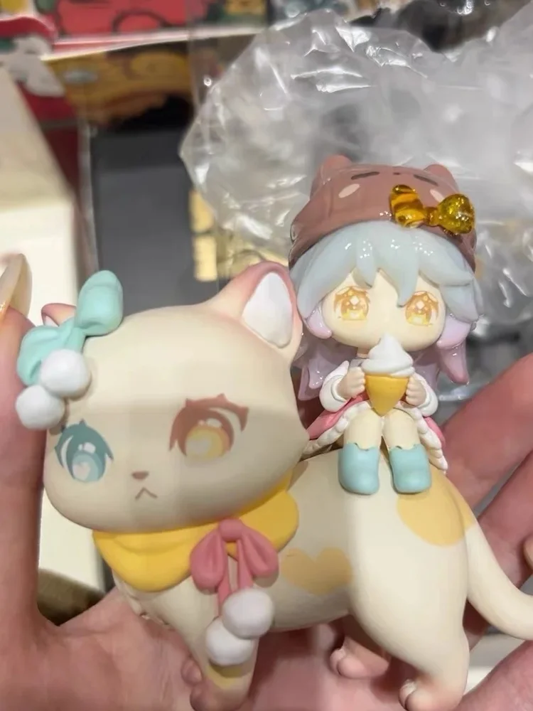 ベリーキャット ニャナイ キュートな猫の置物 ブラインドボックス トレンディなコレクタブルトイ 女の子の誕生日プレゼント リトルキャットコンパニオンシリーズ