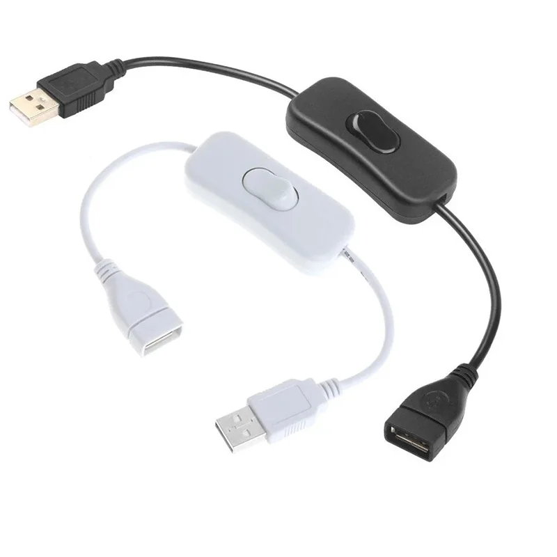 USB Cable With Switch ON/OFF USB Male to Female Cable Extension Toggle For USB Lamp Power Line Durable Adapter USB Device Tools