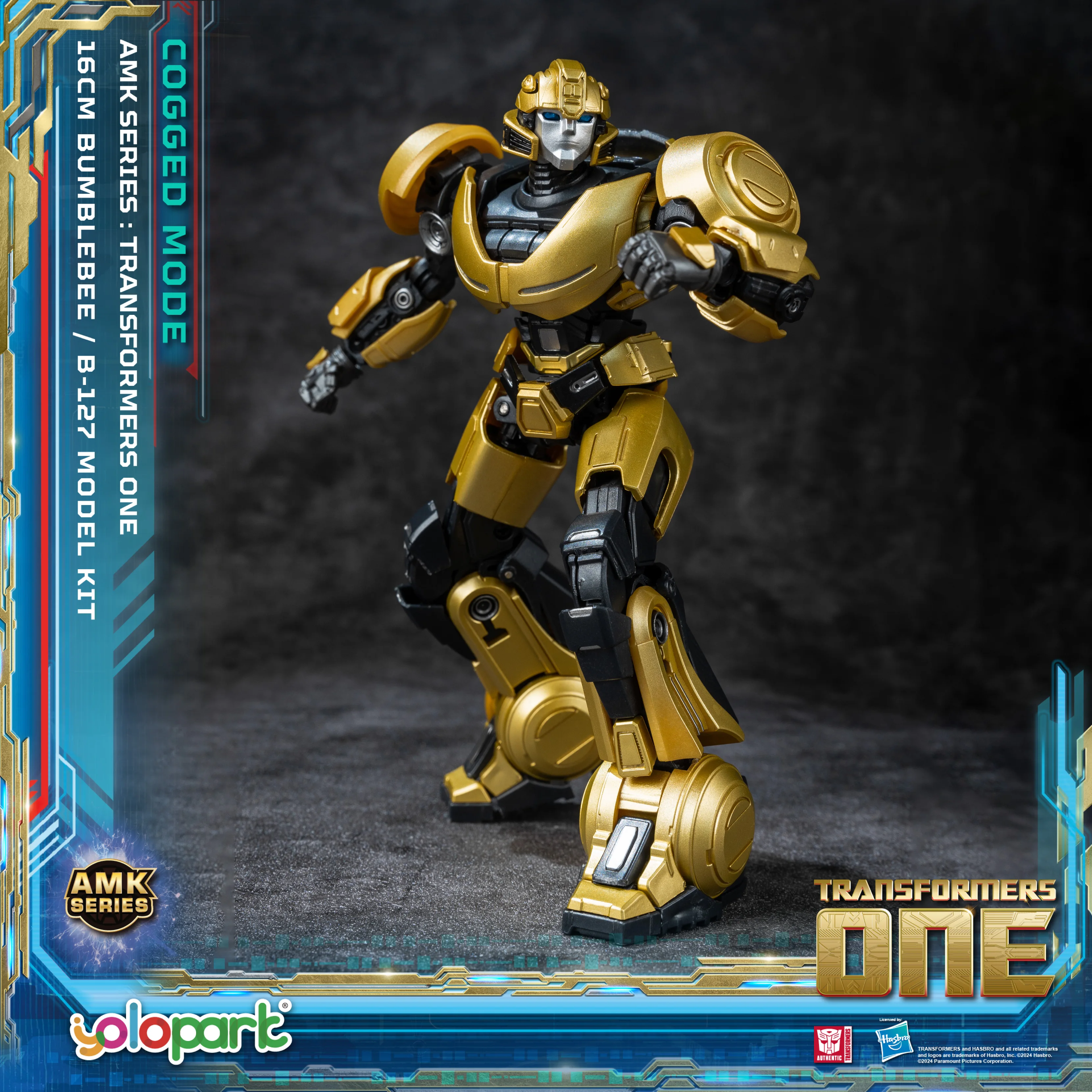 

YOLOPARK Bumblebee Transformers One Toy Cogged Mode,16cm Highly Articulated Transformers One Action Figures