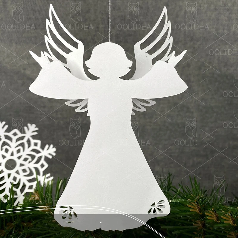 3D Angel Christmas Metal Cutting Dies New 2023 Craft Dies Cut for Wedding Invitation Scrapbooking DIY Home Decorative