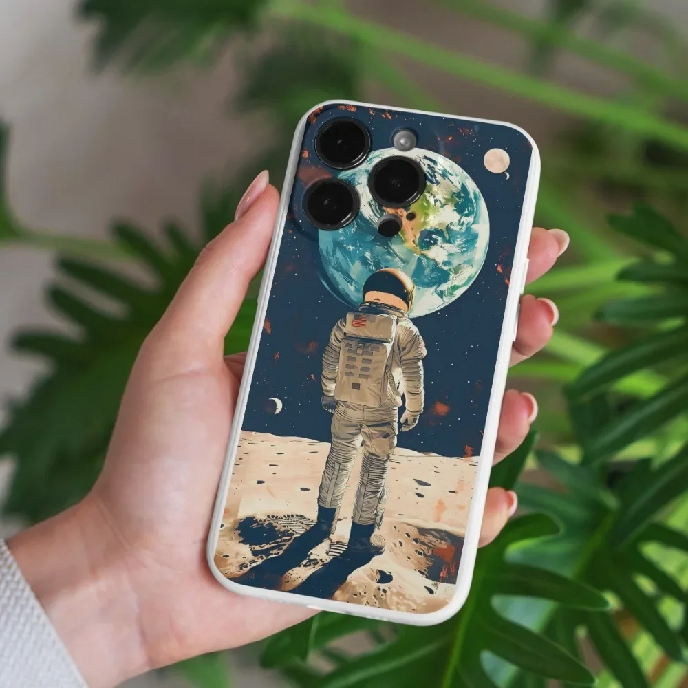 Lunar Astronaut Case for IPhone 14 15 Plus Phone Case for IPhone 15 14 13 Pro Max 12 13 Mini SE 20 Shockproof Back Cover