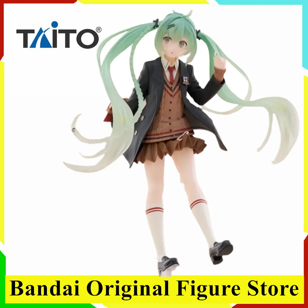 

Оригинальные TAITO модные аниме Хацунэ Мику фигурку игрушки из натуральной ПВХ модель коллекция подарок на день рождения