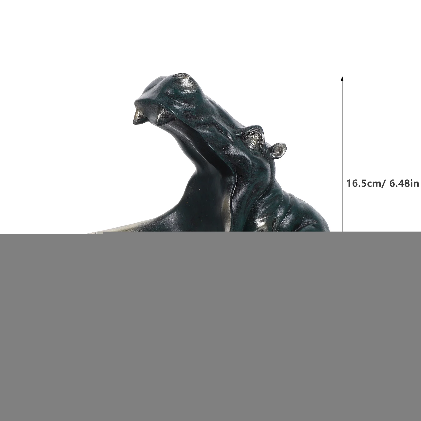 

Key Desktop Storage Tray Candy Bowl Hippo Sundries Holder Resin Decorative Ornament