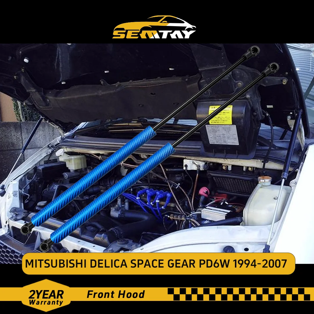 

SEMTAY Hood Struts Compatible with DELICA SPACE GEAR PD6W 1994-2007 Bonnet Lift Support Shocks Dampers for Vehicle