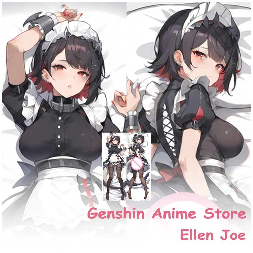Dakimakura Anime Ellen Joe Körper Kissenbezug Cosplay Prop Peachskin Doppelseitig Gedruckt Umarmt Otaku Kissen Kissenbezüge