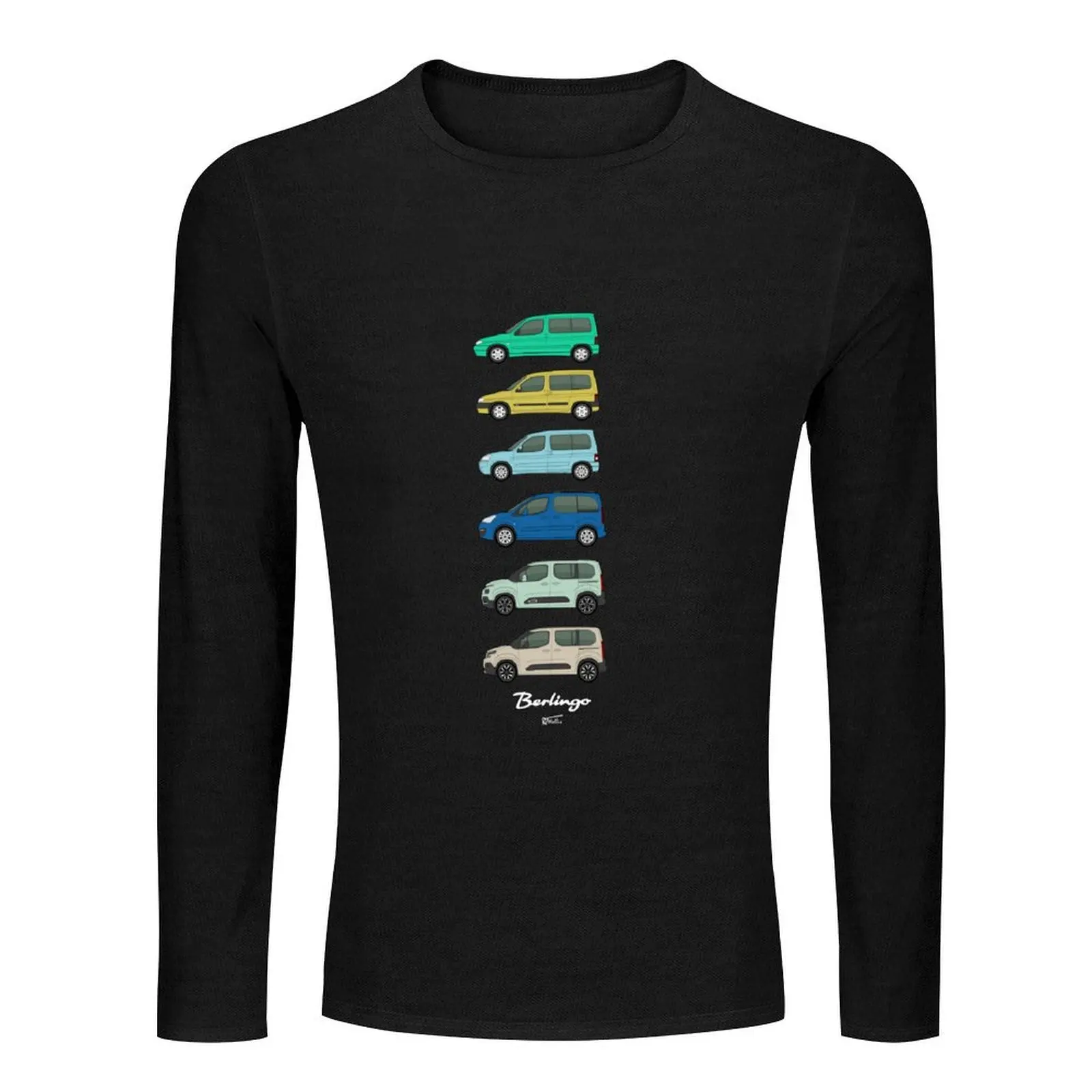 Berlingo Classic Car Collection Artwork Long T-Shirt tops sublime t shirt plus size t shirts mens t shirts casual stylish