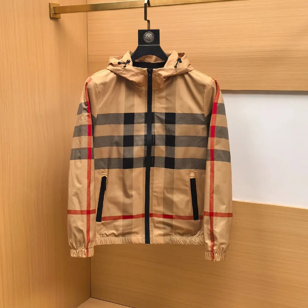 

High-end trendy brand 2025 new fashion trend casual versatile hooded slim jacket jacket men