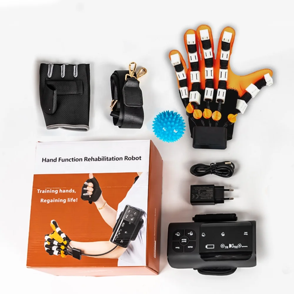 Portable Each Carry Hand Rehabilitation Robot Devices With Pneumatic Gloves For Stroke Hand Function Exercise