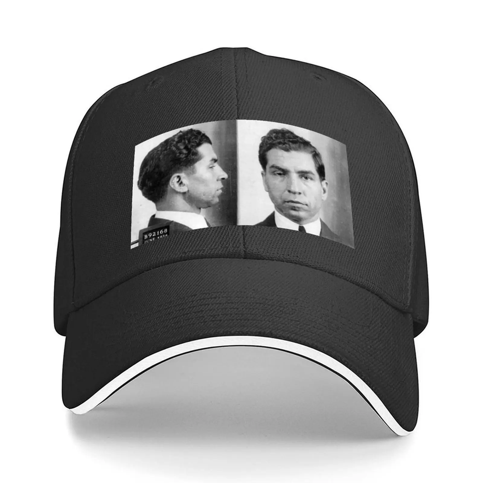 

Charles Lucky Luciano Mug Shot 1931 Horizontal Baseball Cap custom caps Snapback Cap hard hat Cosplay For Women 2025 Men's