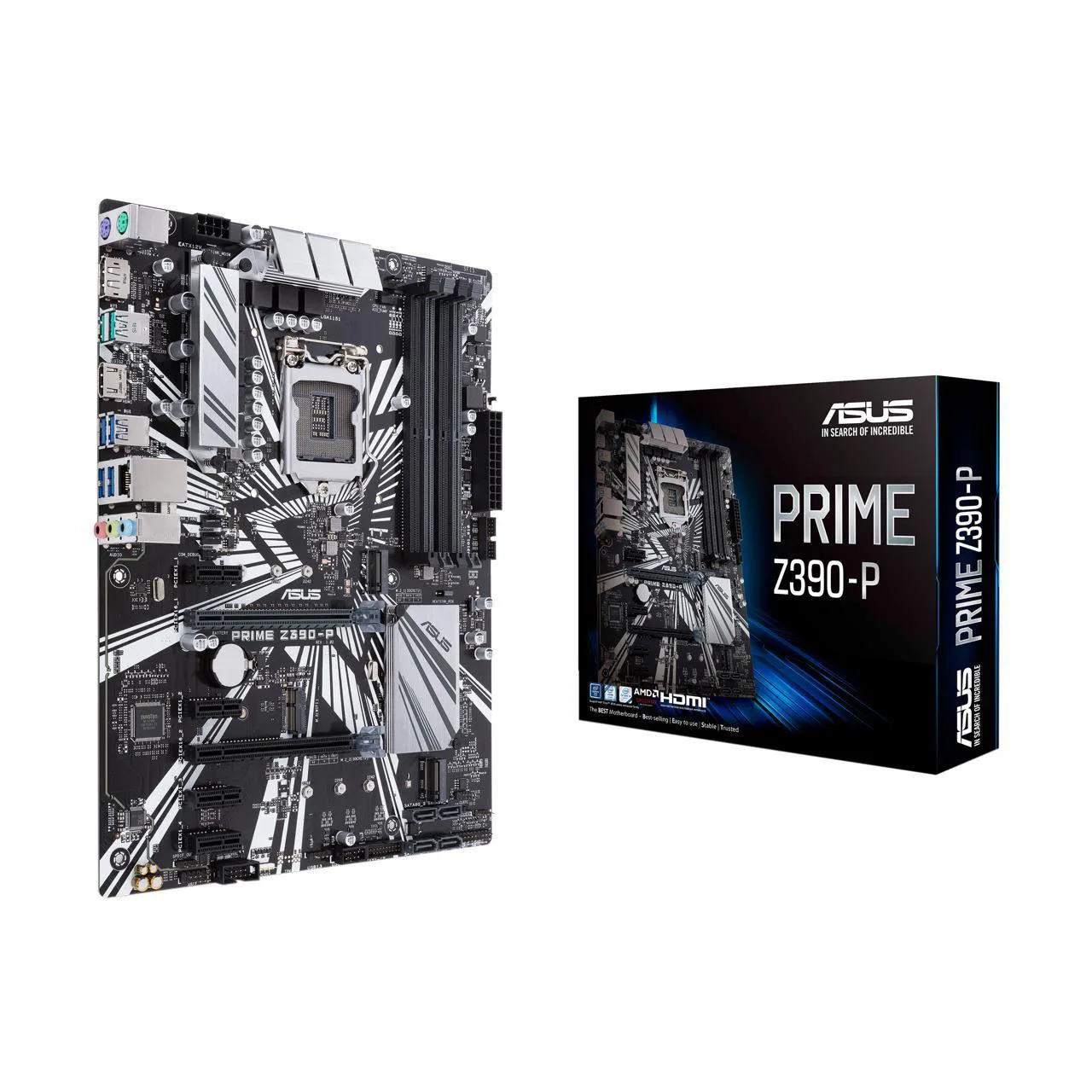 ASUS Prime Z390-P LGA 1151 (300 Series) Intel Z390 SATA 6Gb/s ATX Intel Computer Motherboard 6 x PCIe Slot and USB 3.1 Gen2