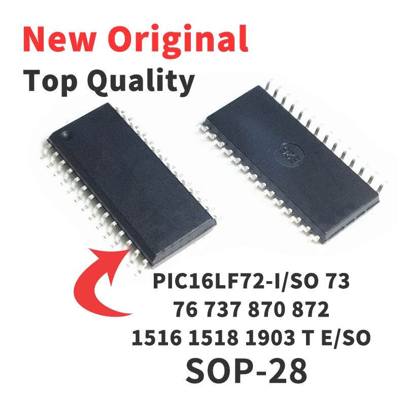 (1 Piece) PIC16LF72 PIC16LF73 PIC16LF76 PIC16LF737 PIC16LF870 PIC16LF872 PIC16LF1516 PIC16LF1518 PIC16LF1903 -I/SO SOP28 Chip