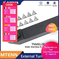 1pc MTENN MTENN2525M22 External portautensili per tornitura esterna tornio per metallo utensili da taglio tornio utensili per tornitura CNC