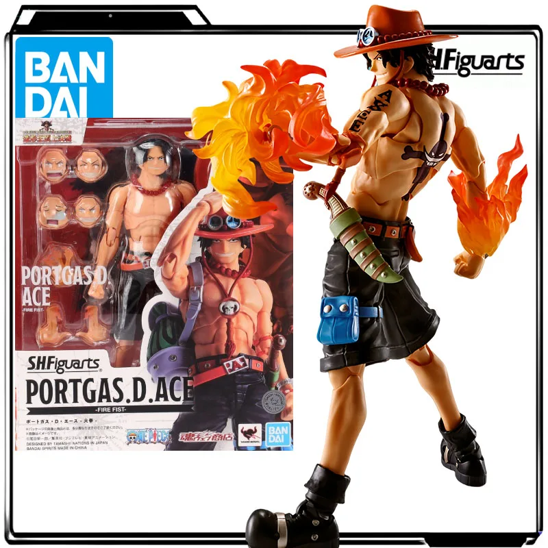 

Bandai Genuine S.H.Figuarts Anime Figure Portgas D. Ace 155mm Action Figure Toys for Boys Kids Gift Collectible Model Ornaments