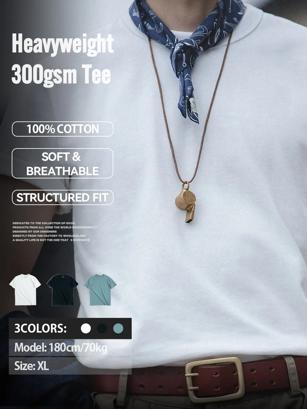 Maden Summer Solid Color Cotton T-shirts for Men Unisex O-Neck T Shirts Short Sleeve Heavyweight Plain White Tees Basic Tops
