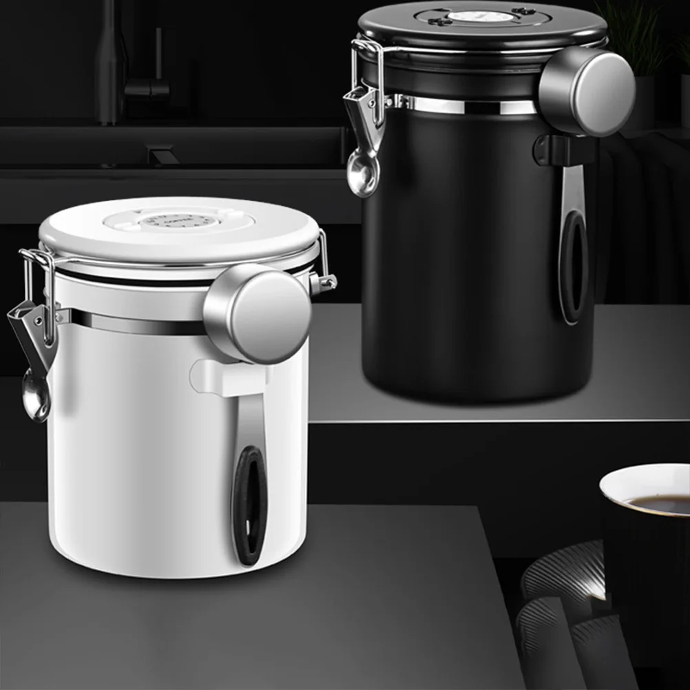 

1Set Wear Resistance Coffee Bean Jar Tea Canister Airtight Storage for Kitchen Tea Canister Sealed Jar Dried Food Container