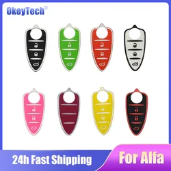 Okeytech High Quality Silicone Button Pad For Alfa Romeo 4C Mito Giulietta Myth 159 GTO GTA Remote Key Colorful Rubber Key Pad