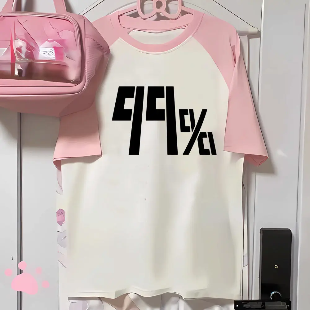 Mob Psycho 100 tshirt female Punk Trendy women graphic hip hop Pastel t-shirt Vintage Psychedelic Y2k anime Grunge Retro