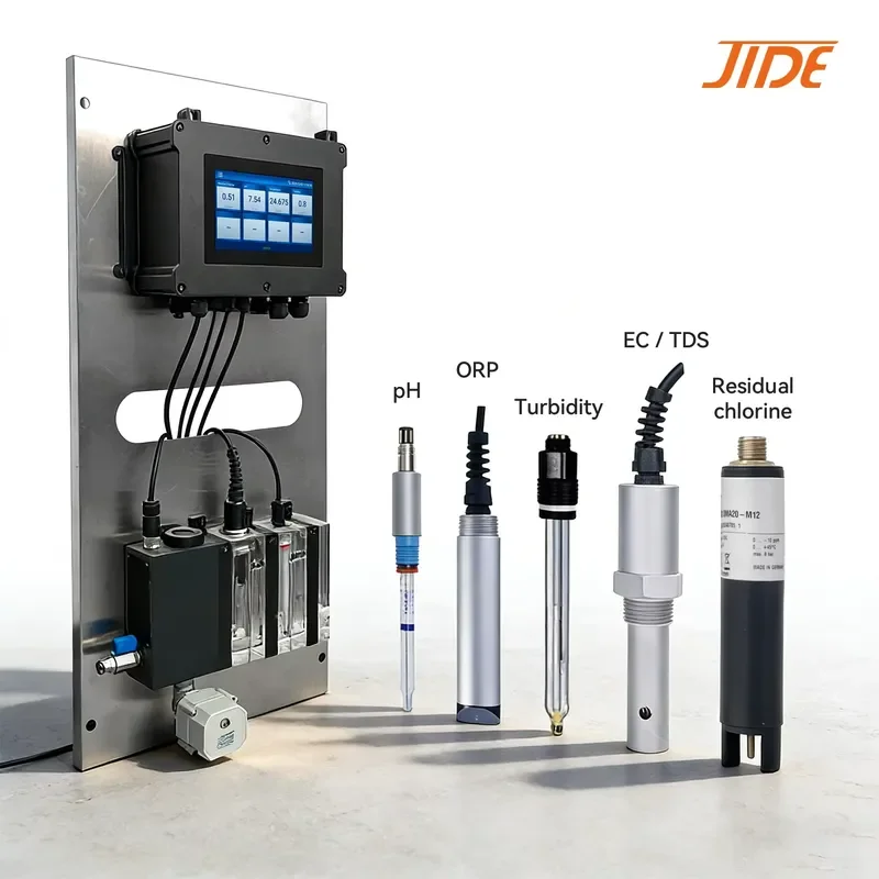 for Online Multi-parameter Water Quality Monitoring System pH ORP EC Turbidity Residual Chlorine Sensor for Drinking Water