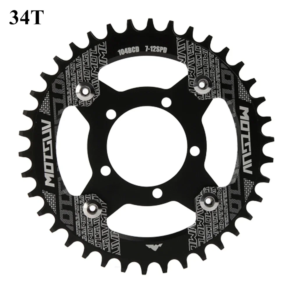 104BCD Ebike Chainring + Adapter For Bafang BBS01/BBS02 Mid Drive Motor Electric Bicycle Aluminum Alloy 32T 34T 36T 38T