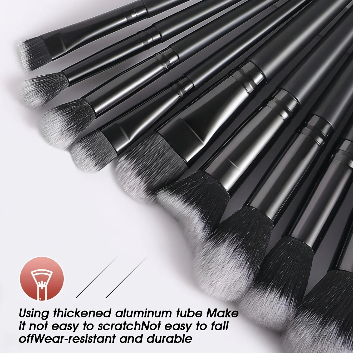 13pcs Makeup Brush Set with Case for Foundation Eyeshadow Blush Contour Black Gold Soft Bristles Cosmetic Brushes for Women Gift