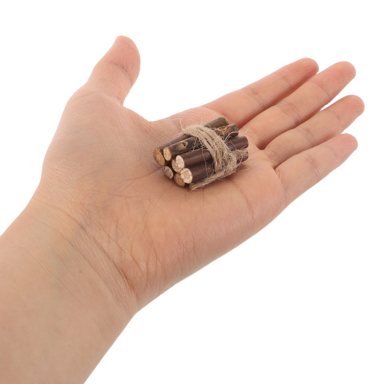

1 Set Miniature Campfire Set Realistic Fake Fire Pit With Hanging Pot Compact Dollhouse Outdoor Decoration Bonfire Ornament Fire