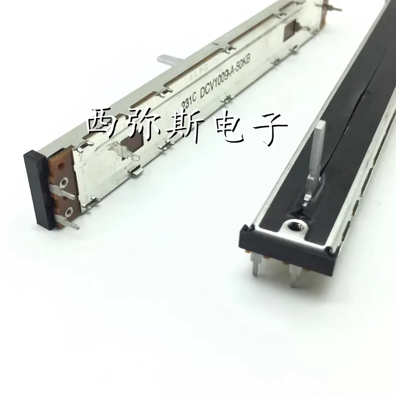 1 Stuks, Rechte Slip Potentiometer, DCV1009-A-50KB, 4pin, Disc Speler Bpm Speed Control Push Rod, Cdj800 800mk2 Cdj900 900Neuxs