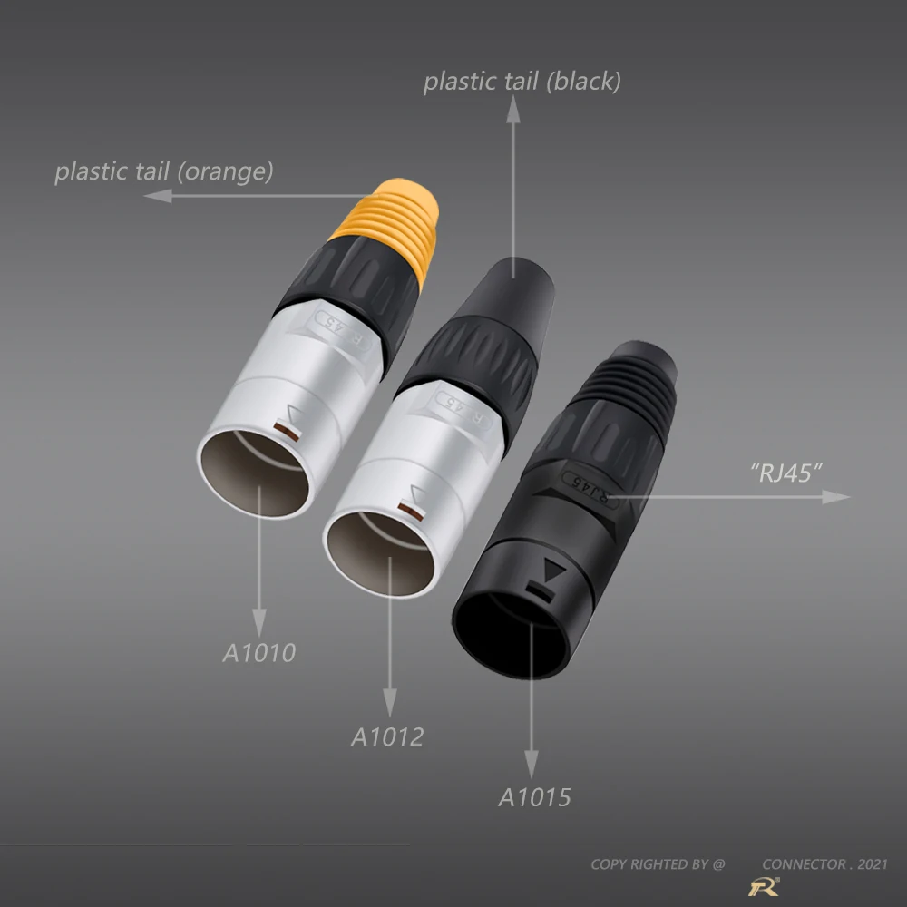 1 szt. Wodoodporne złącze RJ45 Wtyk męski lotniczy Adapter sieci Ethernet Konwerter 3 dostępne kolory
