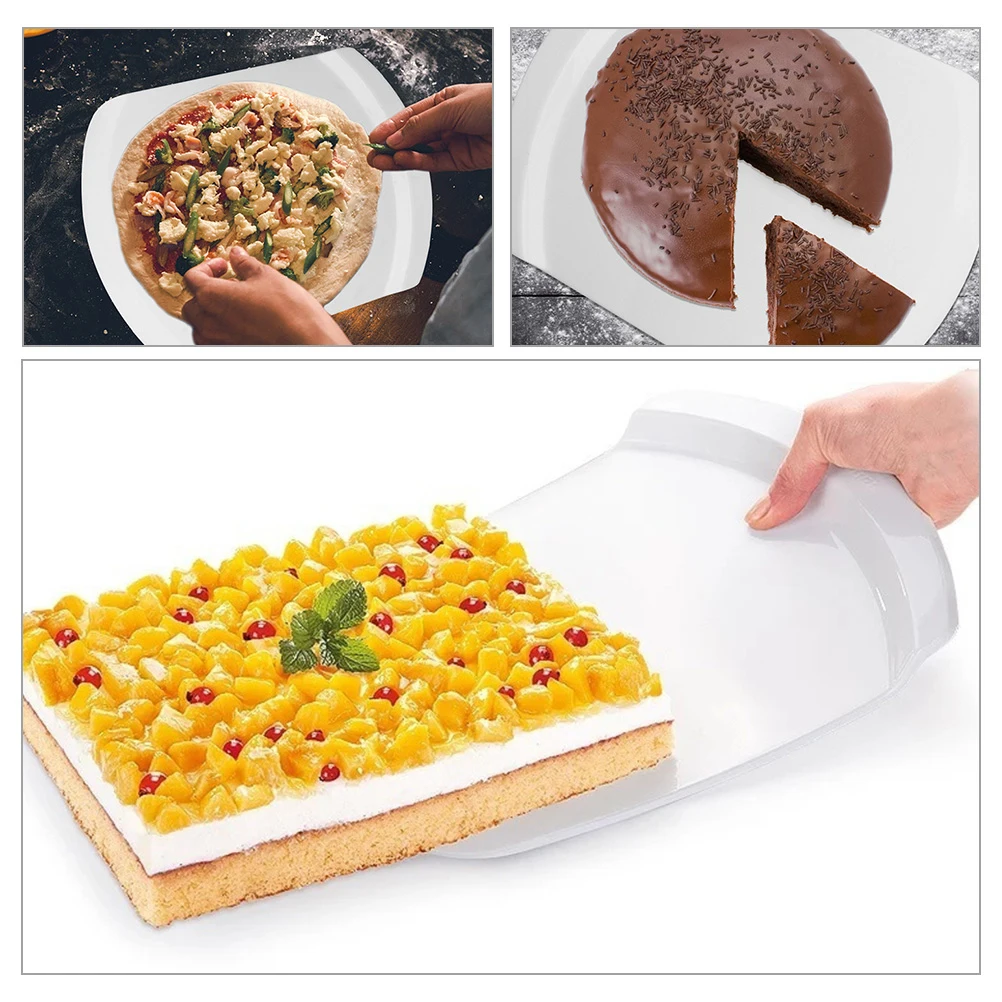 

4pcs Cake Shovel Pizza Spade Baking Supply Kitchen Tool Home Restaurant Use Smooth Edge Transfer Plate Cake Lifter