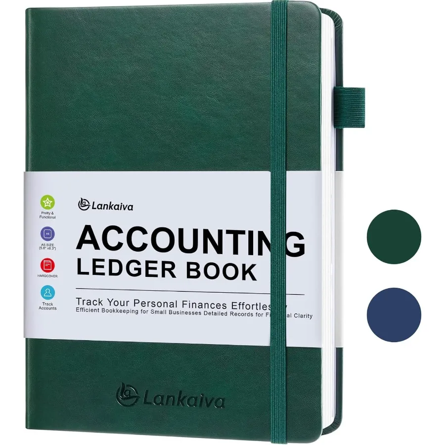 

A5 Accounting Ledger Book for Personal and Small Business Financial Tracking: Expense and Deposit Log Notebook with Balance She