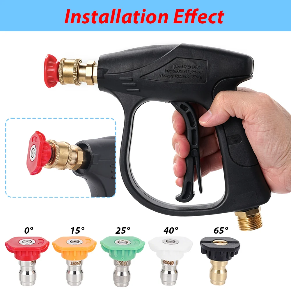 High Pressure Washer Nozzle Tips Set 5 Pcs 1/4