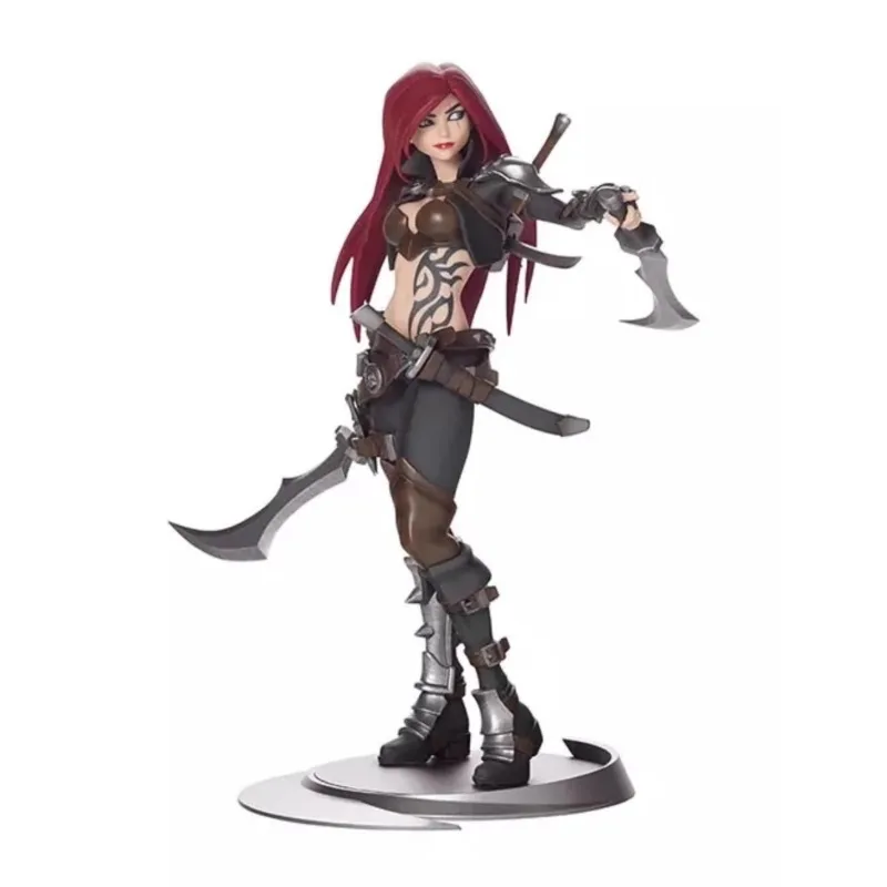 Original LOL League of Legends Katarina Du Couteau Game Dramatist The Sinister Blade Statues Action Figure Ornaments Model Toys