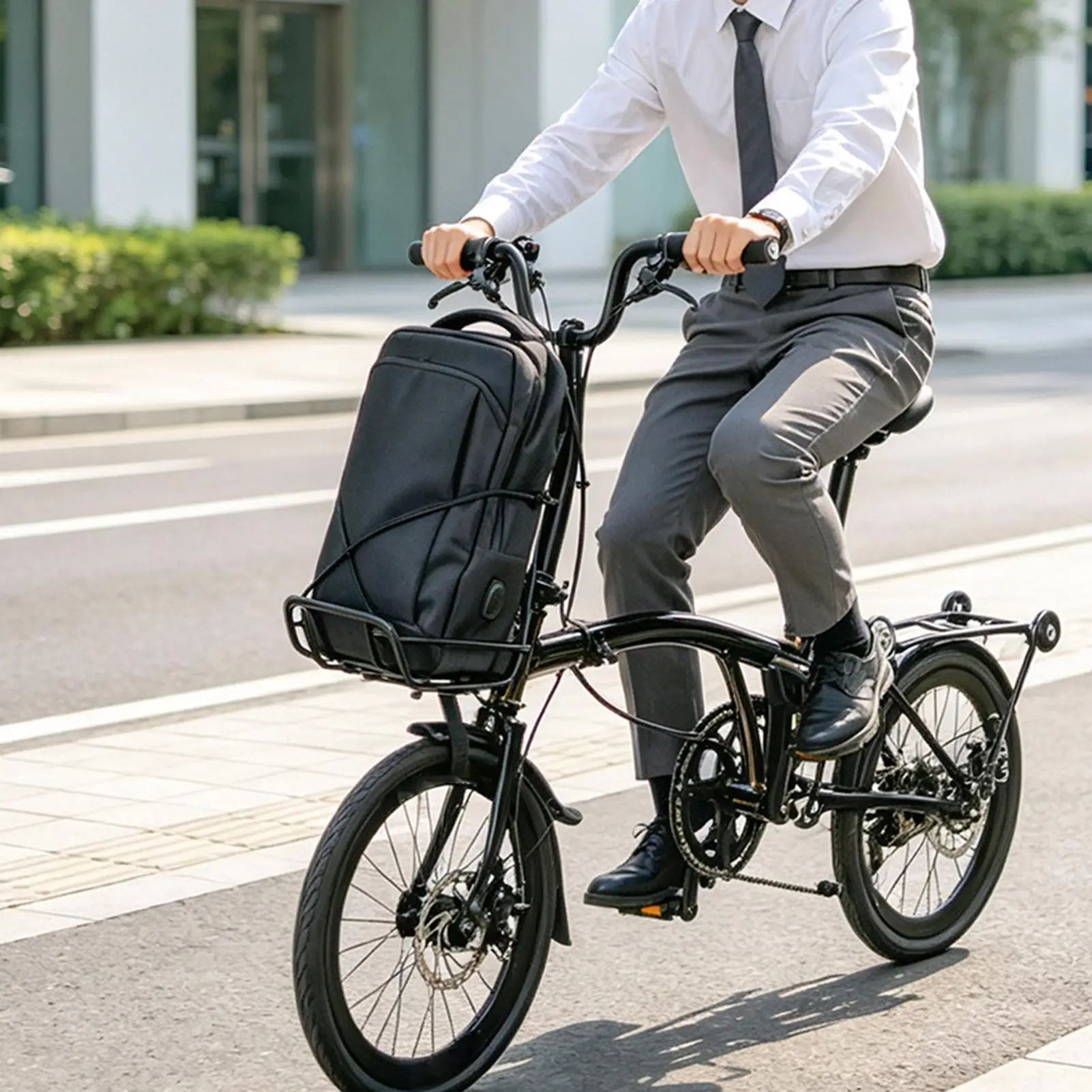 Bicycle Front Rack 10kg Capacity Bicycle Foldable Holder Quick Release Front Rack For Hiking Outdoor Camping Daily Commuting
