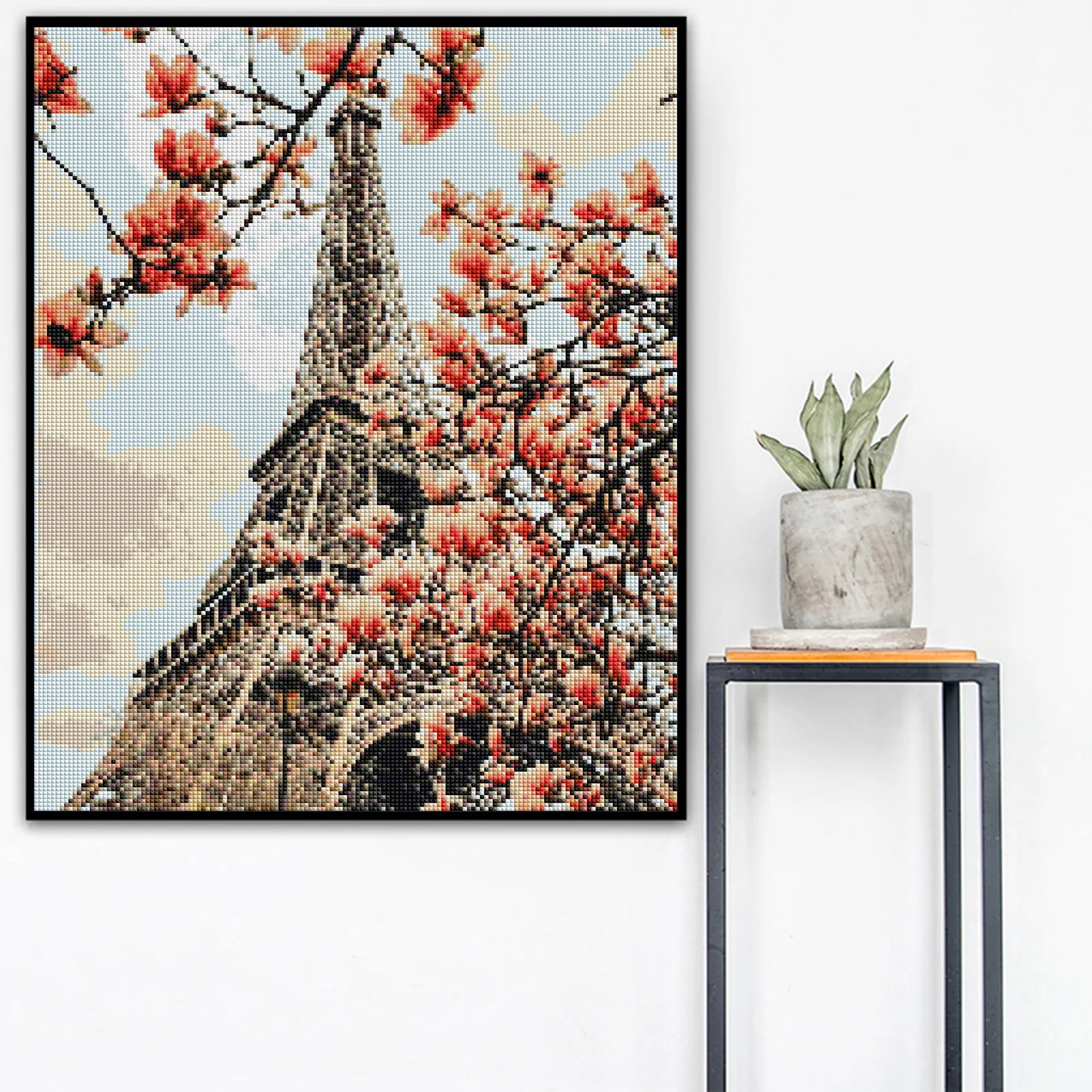 LZAIQIZG 5D DIY Diamond Painting Paris Tower Diamond Embroidery Sale Flower Tree Pictures Of Rhinestones Mosaic Home Decoration