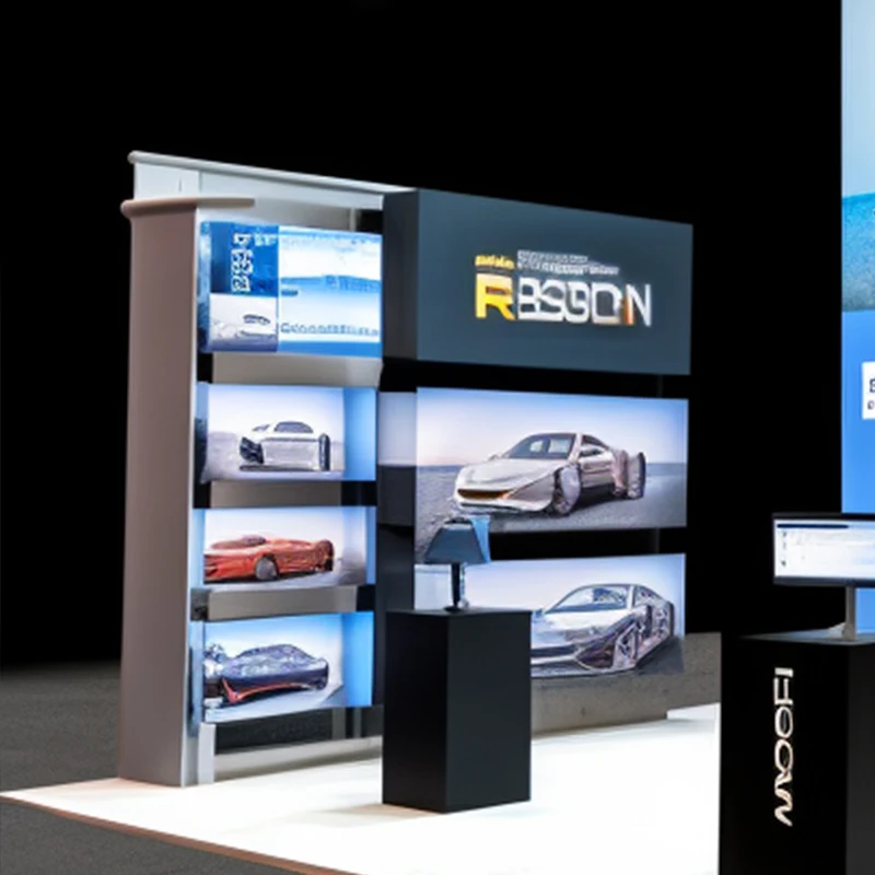 10ft Fair Exhibition Booth Car Show Display Stand Aluminium Floor Backdrop Stand for Trade Show