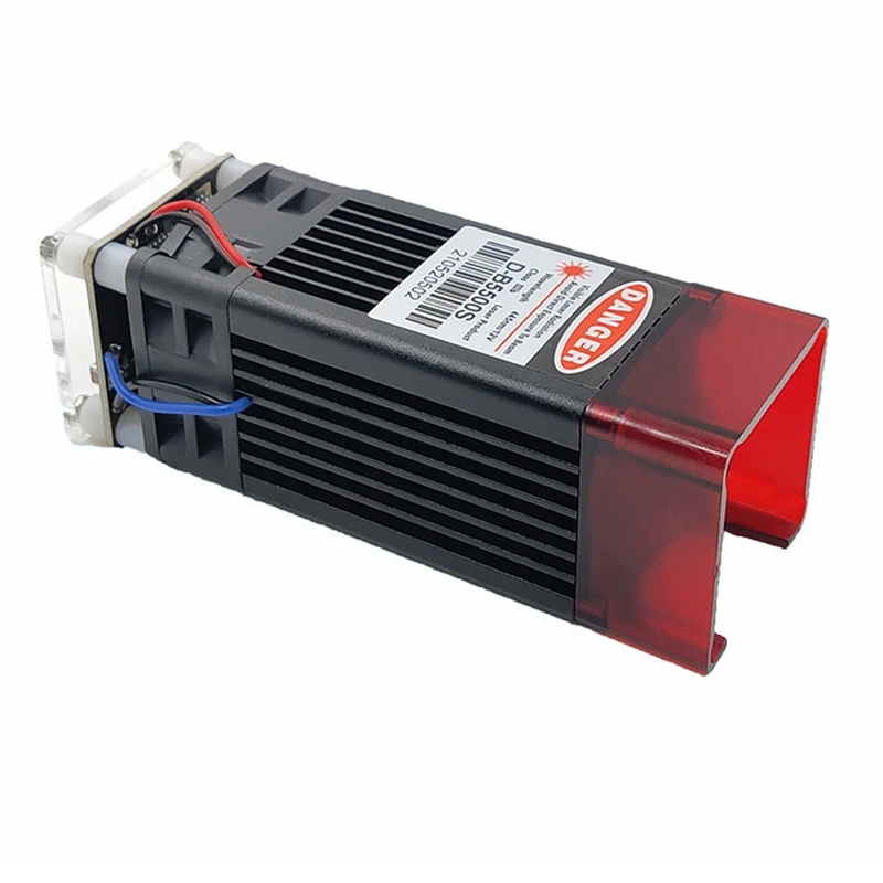 445nm 5000Mw-5W Blauwe Laserkop Graveermodule 12V 24V Ingang Pmw