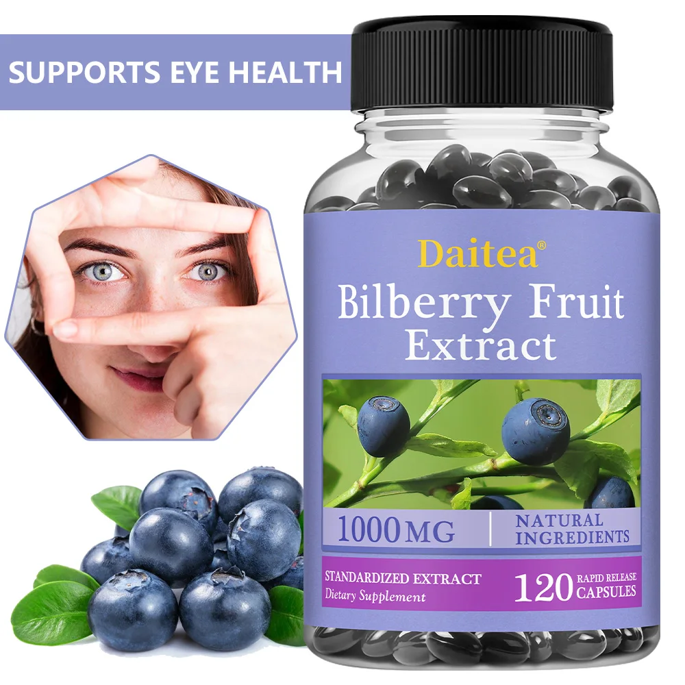 Bilberry Extract-Eye Health Supplement,Supports Vision,Brightens Eyes,Nourishes Eyes,Enhances Vision Health Dietary Supplement