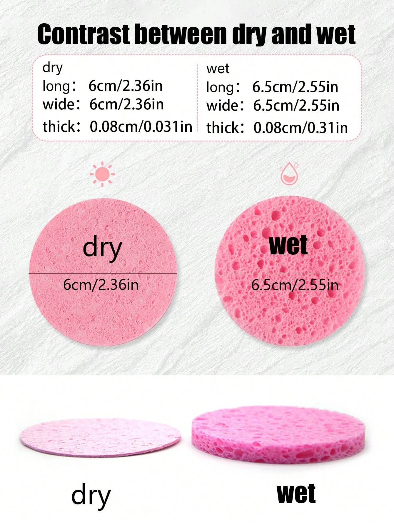 10/20Pcs Reusable Round Compressed Face Wash Wood Pulp, Exfoliating Face Wash,Suitable For Family Or Travel, Face Wash Wood Pulp image 3