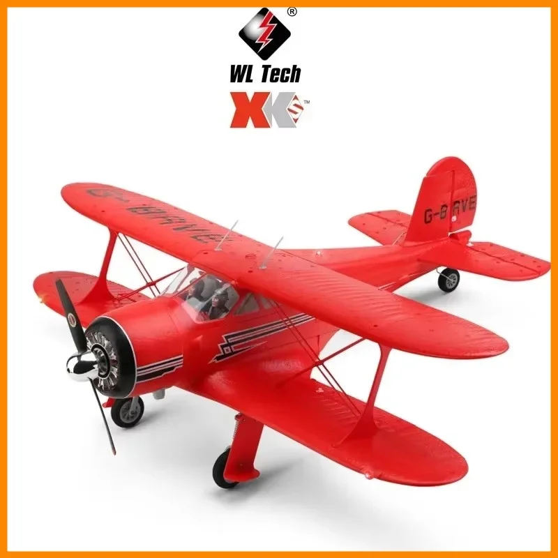 2023 New Wltoys A300-Beech D17s Rc Airplane Rtf Epp 4ch Biplane Brushless Motor With Led 3d/6g Gyro Version Mode1/Mode2 Swith