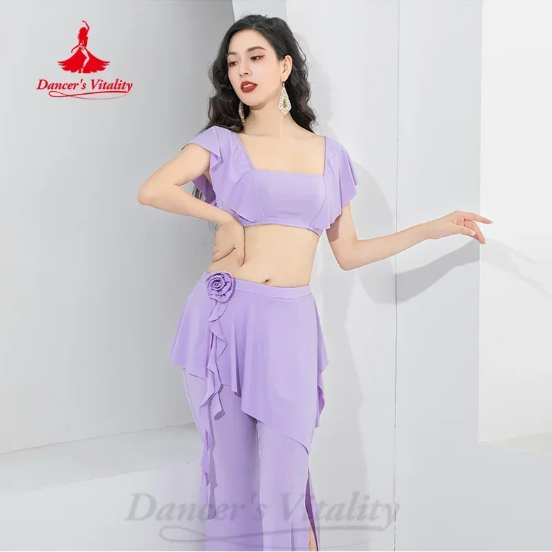 Ensemble de vêtements de phtaline pour le ventre pour femmes, vêtements de pratique élégants et confortables personnalisés, costume de performance de danse financièrement pour adultes