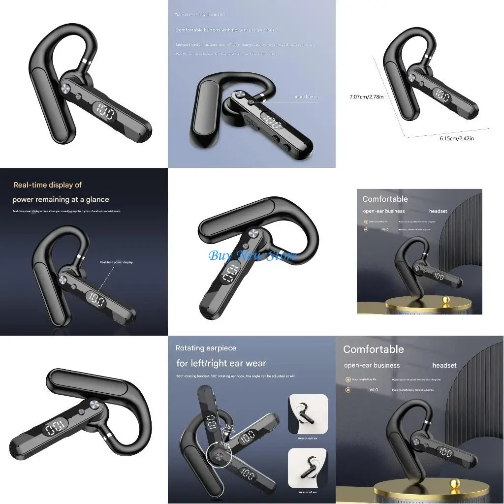 

20CE Over Ear Headphones With Noise Cancelling Mics LED Screen And Quick Mute Function For Business Use