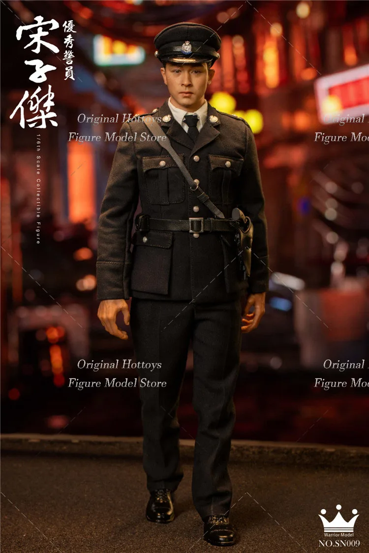 Warrior Model SN009 1/6 Scale Male Soldier 1980s Royal Hong Kong Police Officer Song Zijie Full Set 12-inch Action Figure Doll