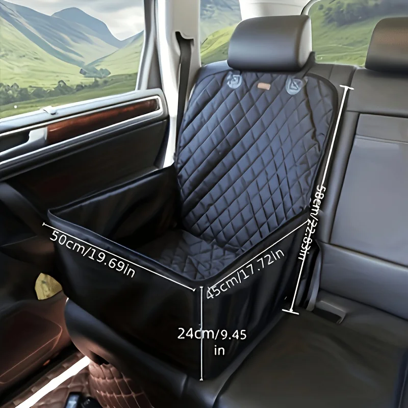 Pet Dog cat Seat Cushion Anti-dirty Waterproof Dog Car Cushion Foldable Car Seat Protection Cover Removable Dog Seat Cushion