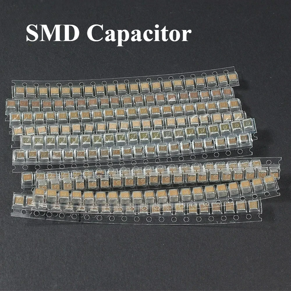 

200pcs 1210 SMD Capacitor 6.3V 10V 16V 25V 50V 10 Kinds*20pcs Capacitors Pack 0.1UF 0.47UF 0.68UF 1UF 2.2UF 10UF 100UF