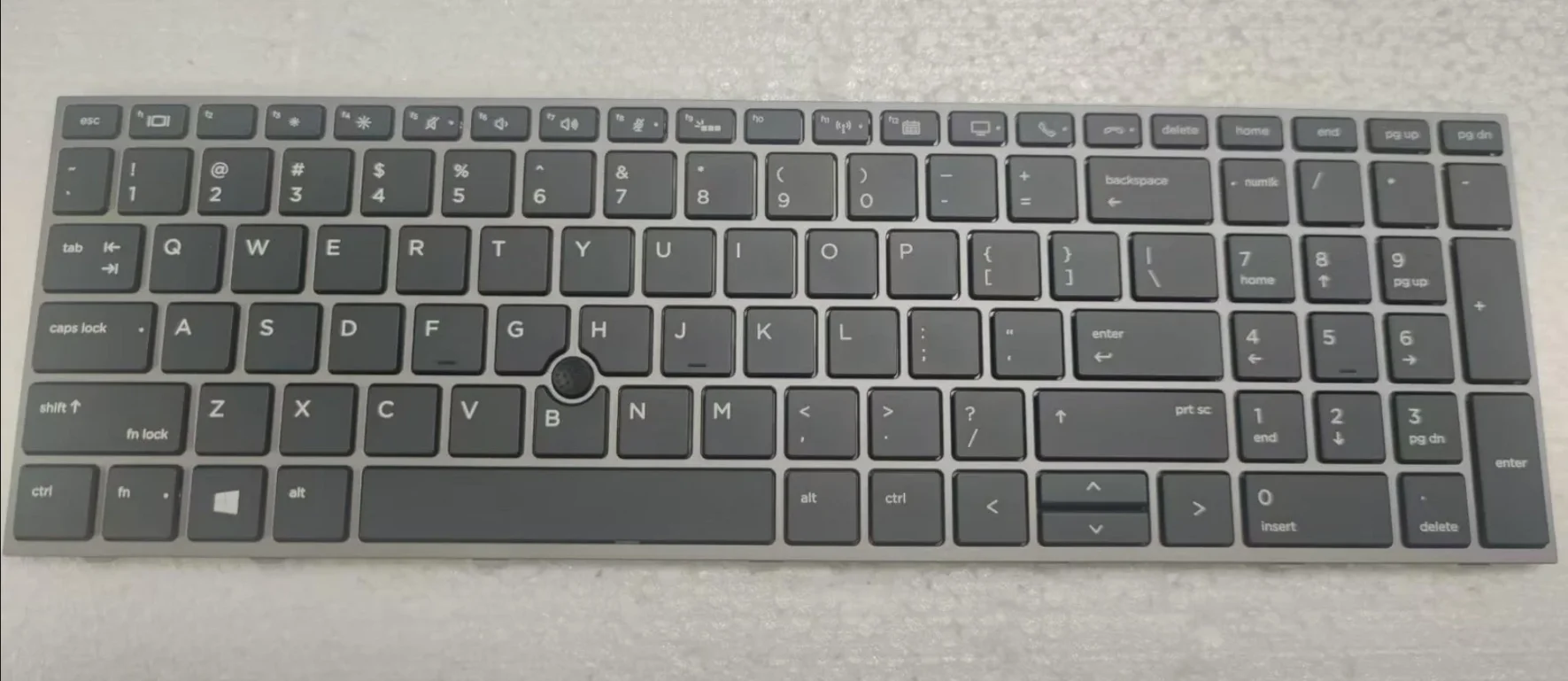 لوحة مفاتيح كمبيوتر محمول جديدة بإضاءة خلفية أمريكية مع نقطة لـ HP ZBOOK 15 G5 G6 17 G5 G6 Series L29635-001 L12764-001 L12765-001 L28407-001