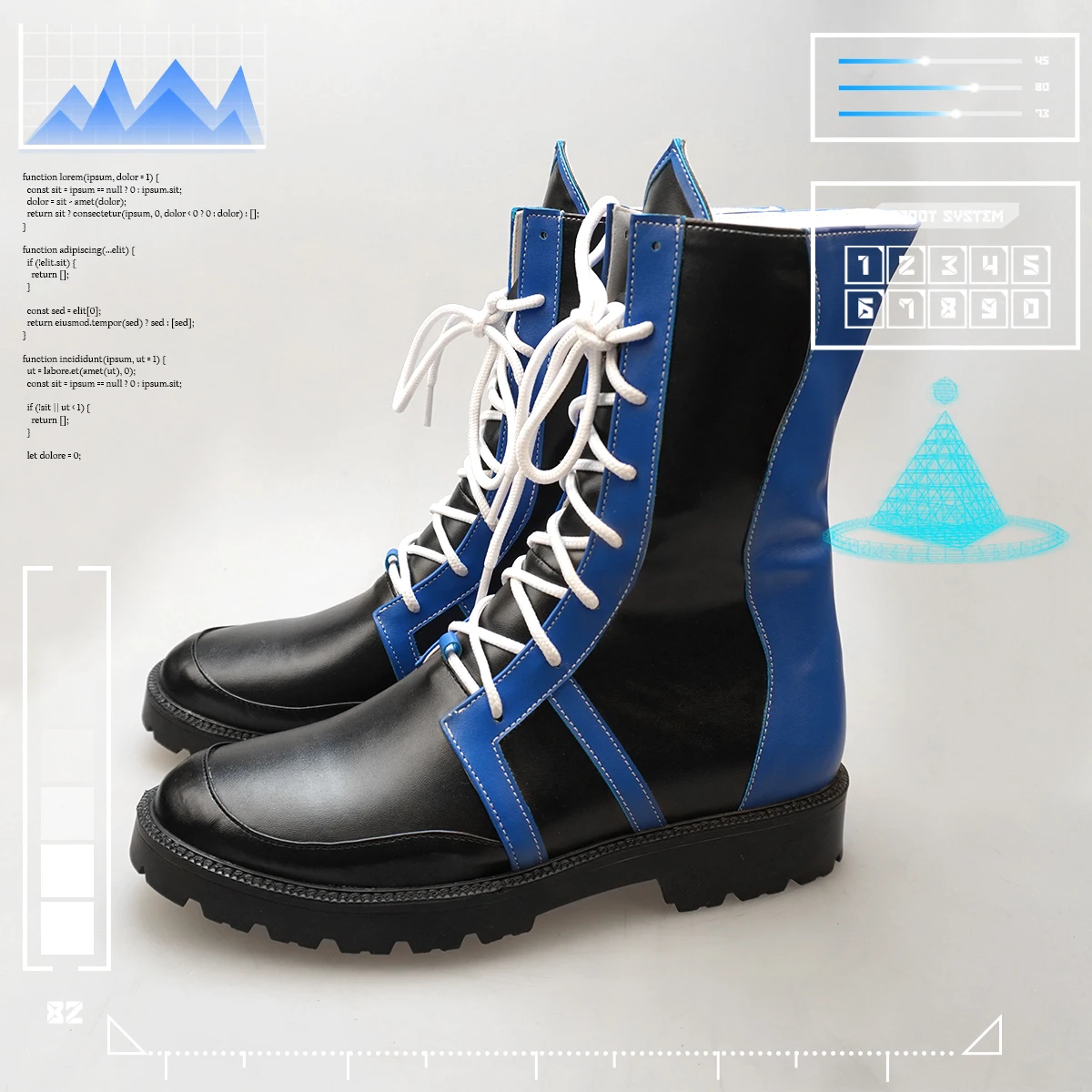 Blue Lock Anime Chigiri Bachira Rin stationnaire i Isagi Cosplay Bottes Hommes Femmes Cyberpunk Casual Chaussures Faux Cuir Size34-48