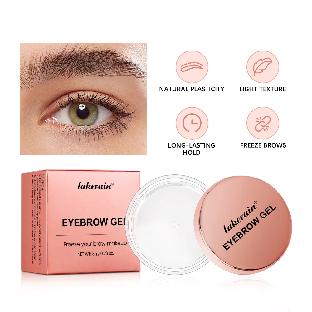 Waterproof 3D Eyebrow Styling Cream and Brush Quick-drying Makeup Eyebrow Sculpt Soap Natural Wild Brow Pomade Setting Gel Wax