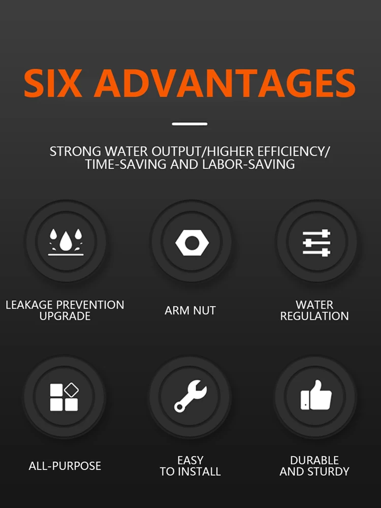庭の灌漑スプレーガン,調整可能な散水ノズル,洗車,家庭用スプレー,芝生の水やり,植物の花