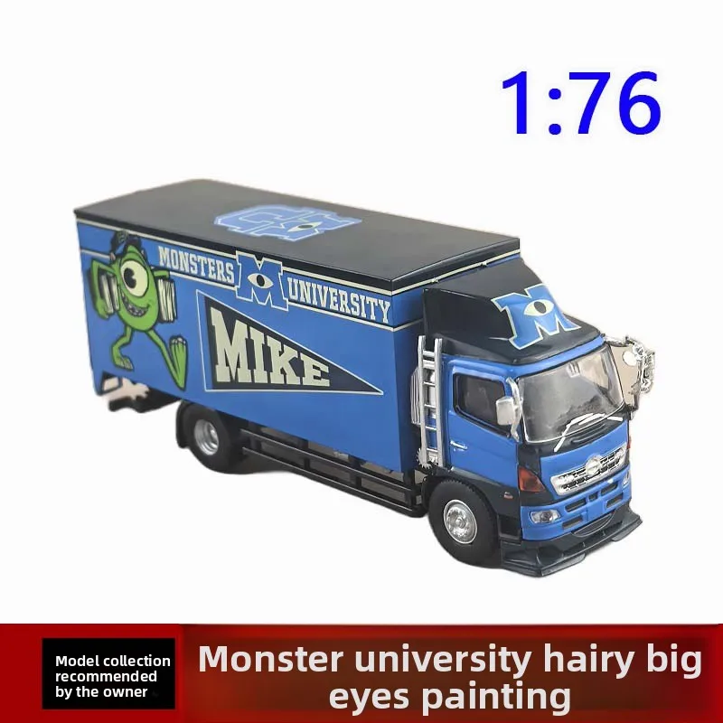 

Литой под давлением масштаб 1:76 Hino Монокуляр Монстр Университет Модель автомобиля Коллекционная игрушка Подарок Сувенир Дисплей Орнамент