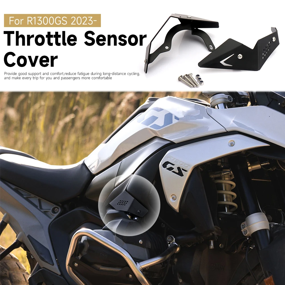 Motorcycle Throttle Sensor Cover For BMW R1300GS R1300 GS R 1300GS 2023- Set Black Body Engine Protector Guard Accessories